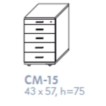 CM-15 Kontenery z szufladami 43x57x75