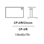CP-2/R Biurko proste z regulacją wysokości 139x80x75