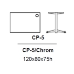 CP-5 Proste z nogami chromowanymi 120x80x75