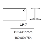 CP-7 Biurko z nogami chromowanymi 160x80x75